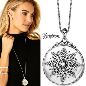 BRIGHTON Etolie Convertible Love Silver Locket Necklace-$108/TOP RATED/2018'